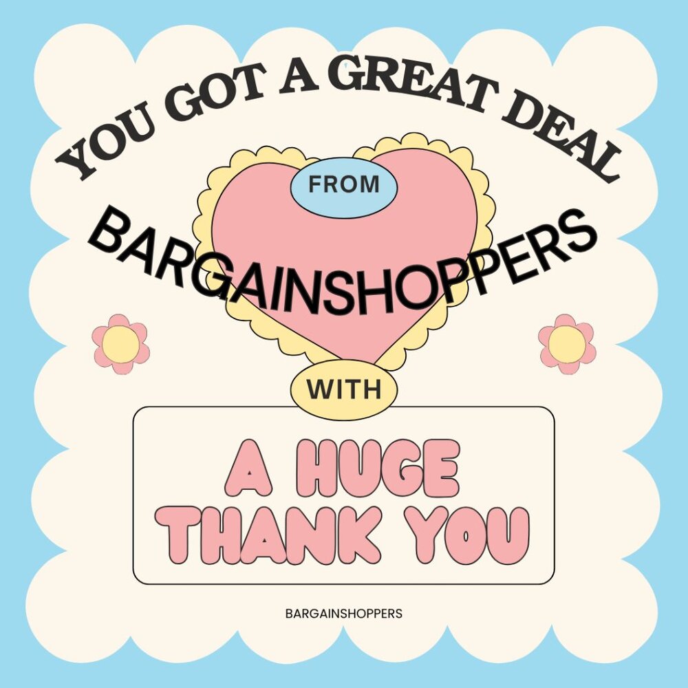 YOU JUST GOT A GREAT DEAL!! HUGE THANK YOU